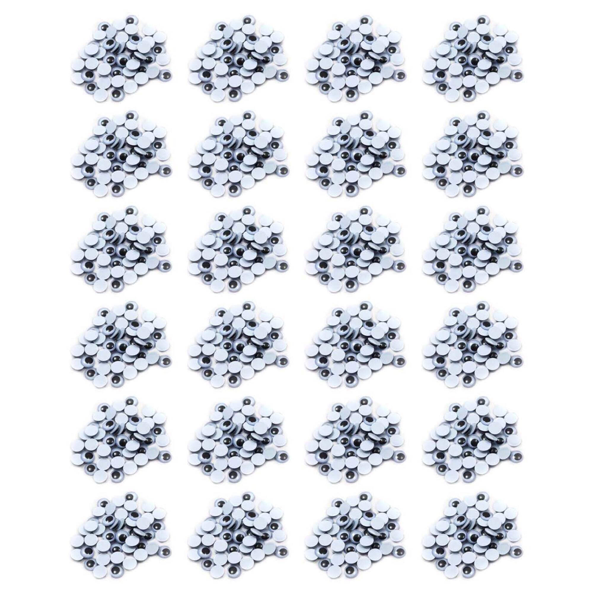 Charles Leonard 10mm Wiggle Eyes, 24 Packs of 50